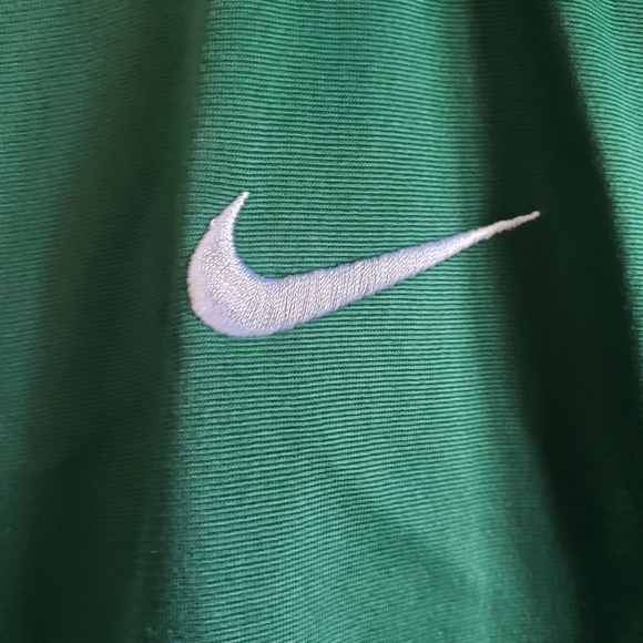 Nike Green White Stripe Sport Warm Up Jacket Zip Up Men Woman Small Like New - Picture 4 of 16